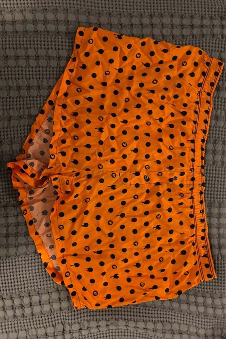 NWT Victoria’s Secret PINK Orange with black polka dot Tencel shorts in XXL